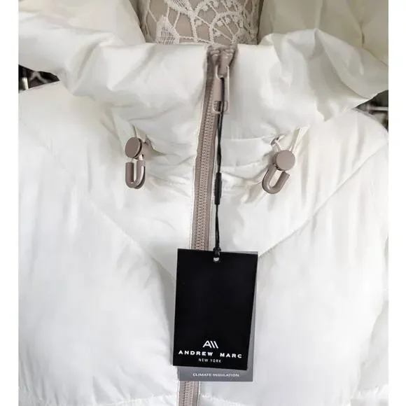 NWT ANDREW MARC Baisley Relaxed Fit Puffer Jacket M - Picture 8 of 12